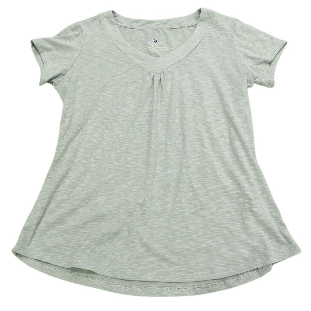 Kuhl Blue V Neck Tee Women's Size Large